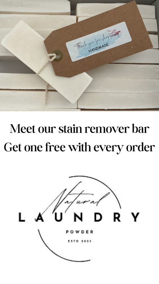 Double the Power, Double the Clean: Meet Our Natural Stain Remover Bar! - Natural Laundry Powder