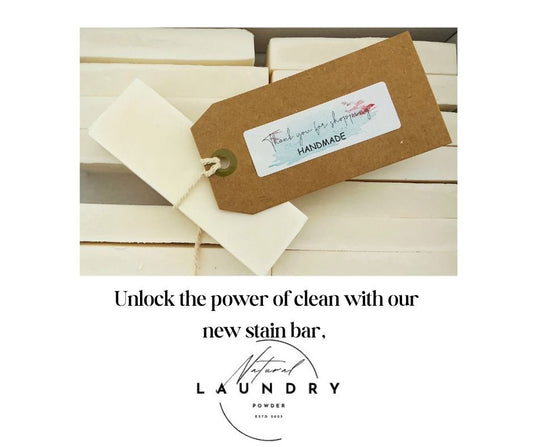 Double the Power, Double the Clean: Meet Our Natural Stain Remover Bar! - Natural Laundry Powder