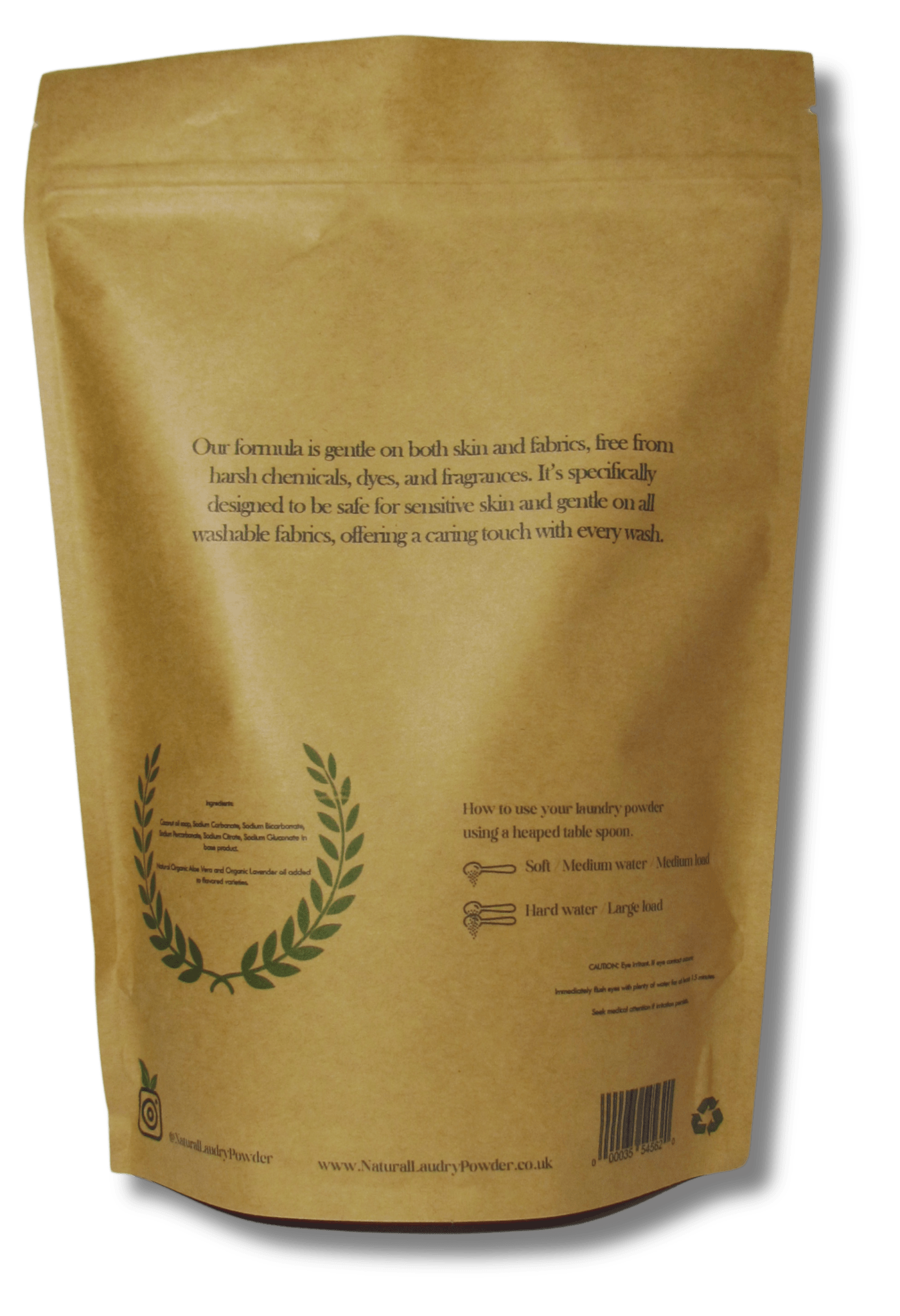 Eucalyptus Natural Laundry Powder - 1.5Kg or 40+ washes - Natural Laundry Powder.  best washing powder. Eco-friendly and allergy-friendly