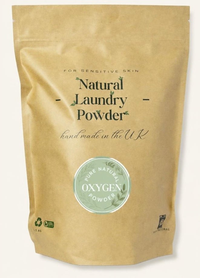 Natural Laundry Powder – Stain Remover & Laundry Booster (1.5kg / 40 Loads) - Natural Laundry Powder