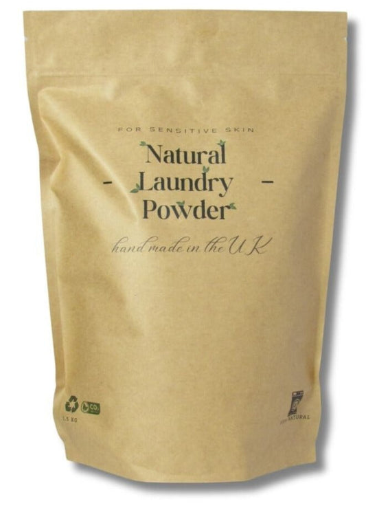 Natural Laundry Powder Unscented - 1.5Kg or 40+ loads - Natural Laundry Powder